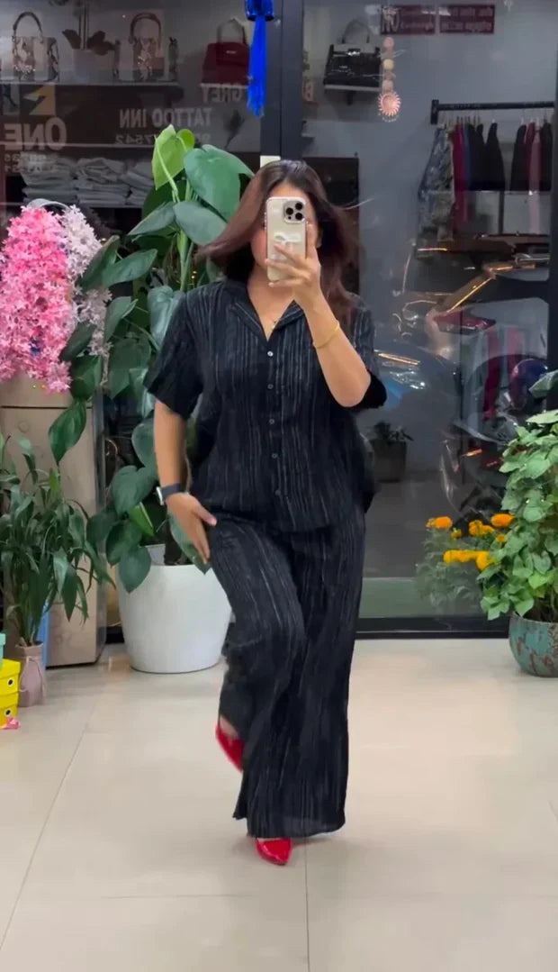 Designer Pure Linen Co-ord Set