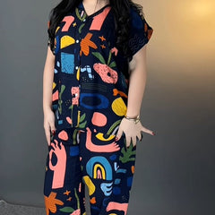 Women’s Abstract Printed Co-Ord Set