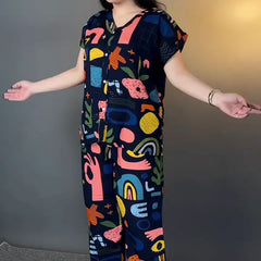 Women’s Abstract Printed Co-Ord Set