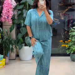 Designer Pure Linen Co-ord Set
